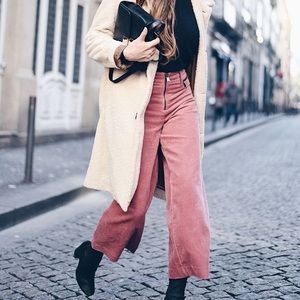 Zara Pink Corduroy Trouser